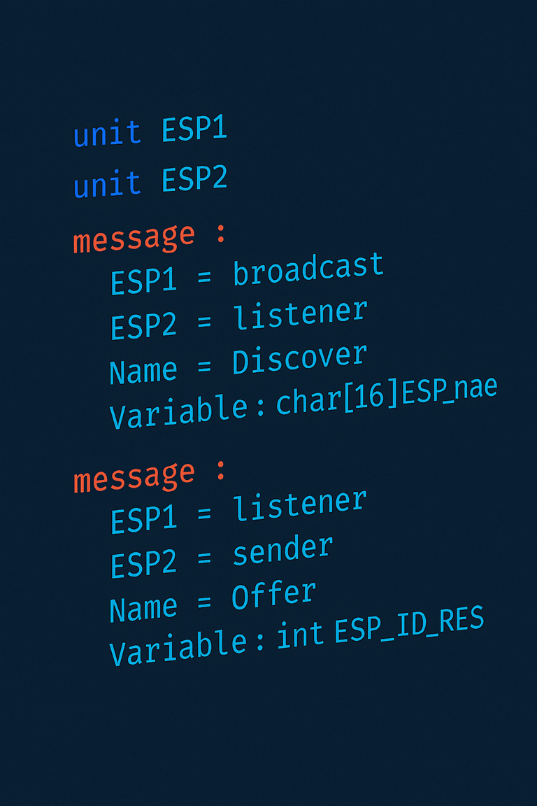 Compilateur IoT - code simple traduit en structures de messages